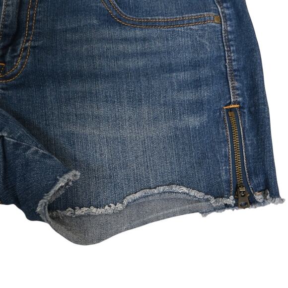 GAP 1969 Women's 29/8 Side Zip Cutoff Denim Jean Shorts - Picture 5 of 10